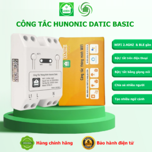 Công Tắc Thông Minh Hunonic Wifi Datic Basic 1 Kênh