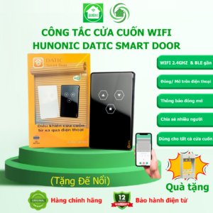 Công Tắc Cửa Cuốn Hunonic Datic Smart Door Màu Đen