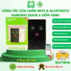 Công Tắc Cửa Cuốn Hunonic Door S Viền Vàng Kính Đen