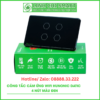 Công Tắc Cảm Ứng Wifi Hunonic Datic 4 Nút, Màu Đen