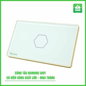 Công tắc cảm ứng WiFi Hunonic CSL Chống Giật, HCN, màu Trắng