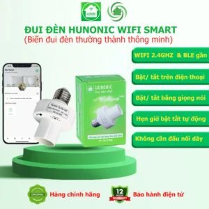 Đui Đèn Wifi Hunonic Điều Khiển Từ Xa Qua Điện Thoại