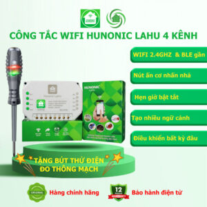 Công Tắc Wifi Hunonic Lahu 4 Kênh