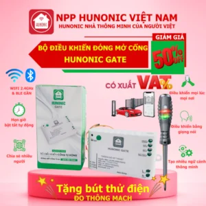 Bộ Điều Khiển Cổng Wifi Hunonic Gate Phiên Bản Mới Điều Khiển Mọi Loại Cổng Từ Xa Bằng Điện Thoại