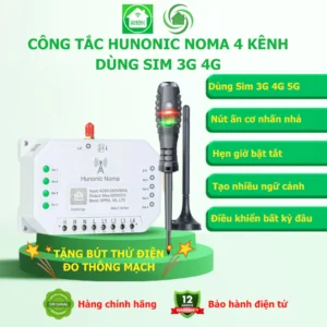 Công tắc Noma 4 Kênh - Sử dụng sim 4G