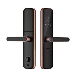 Khóa Thông Minh DND Smart S7 App TTlock Cửa gỗ Vàng hồng cổ điển