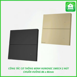 Công Tắc Cơ Thông Minh Hunonic Smech 2 NÚT
